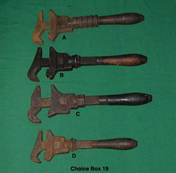 Antique COMBINATION MONKEY-PIPE WRENCH 11 Double Jaw by BEMIS